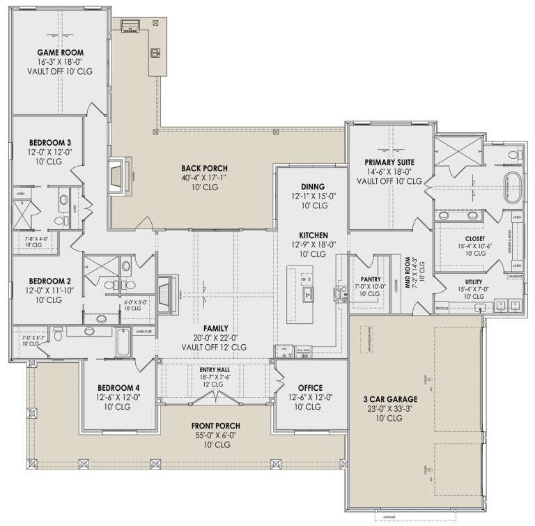 House Plan House Plan #30718 Drawing 1