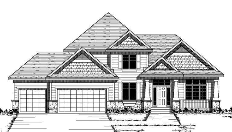 Traditional House Plan #098-00094 Elevation Photo