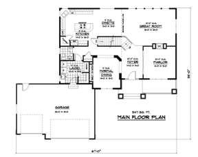 Main Floor for House Plan #098-00094