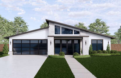 Contemporary House Plan #7983-00043 Elevation Photo