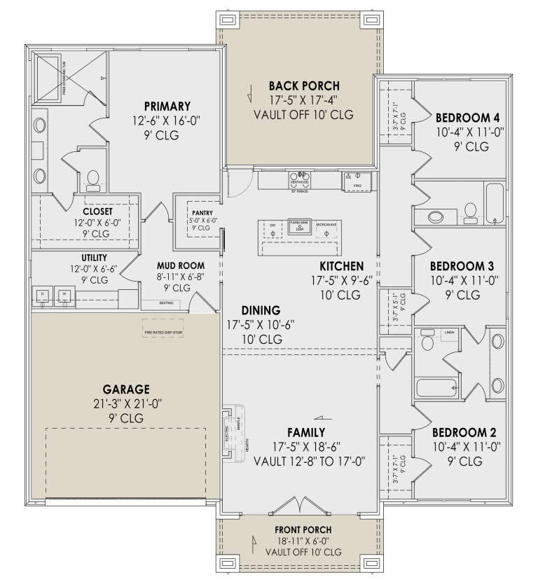 Contemporary Plan - 2,047 Square Feet, 4 Bedrooms, 3 Bathrooms | Floor ...