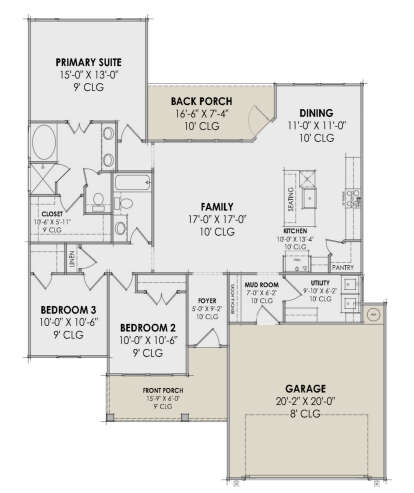 Main Floor  for House Plan #7983-00044