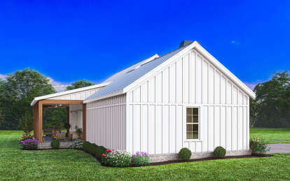 Modern Farmhouse House Plan #009-00393 Elevation Photo