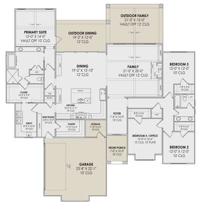 Main Floor  for House Plan #7983-00046