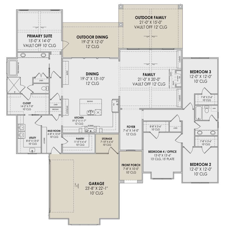 House Plan House Plan #30725 Drawing 1