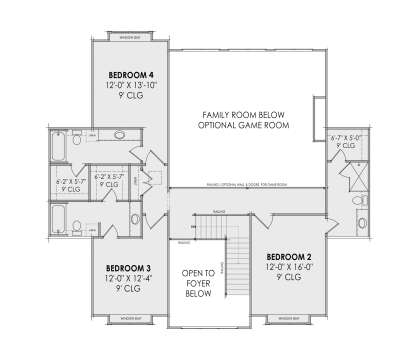 Second Floor for House Plan #7983-00047