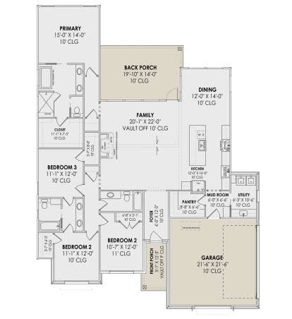 Main Floor  for House Plan #7983-00049