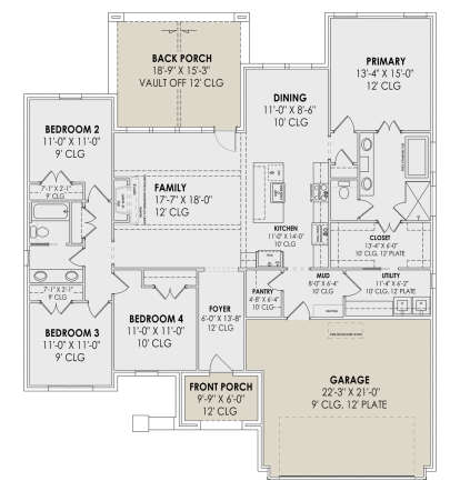Main Floor  for House Plan #7983-00050