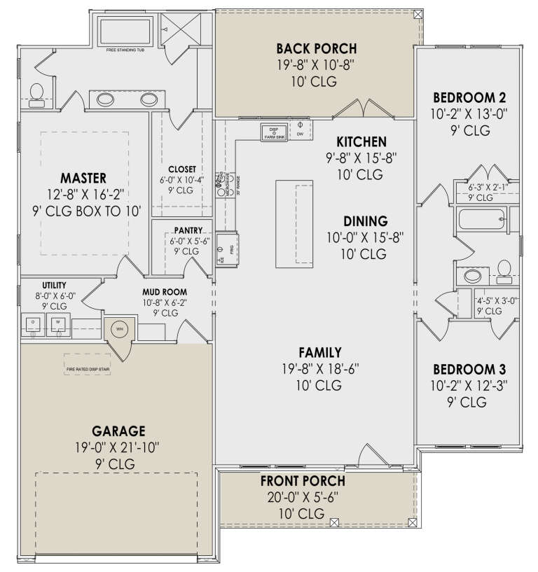 House Plan House Plan #30730 Drawing 1