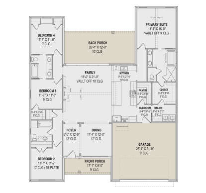 Main Floor  for House Plan #7983-00052
