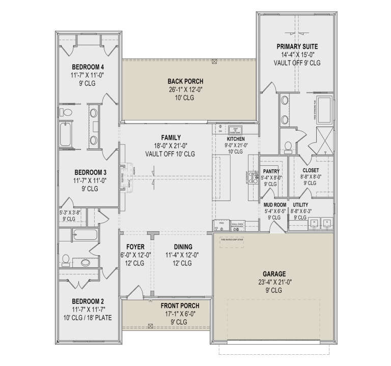 House Plan House Plan #30731 Drawing 1