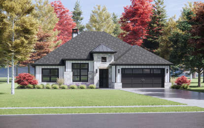 Contemporary House Plan #7983-00054 Elevation Photo