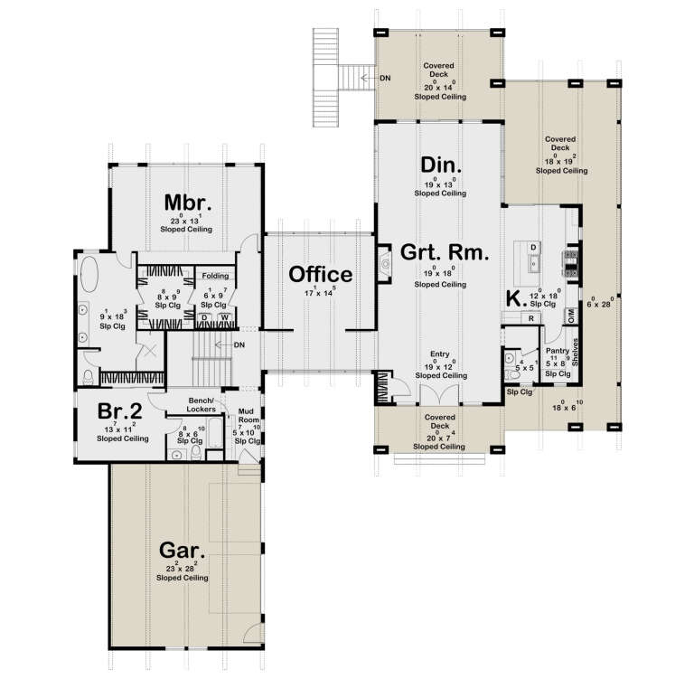 House Plan House Plan #30734 Drawing 1