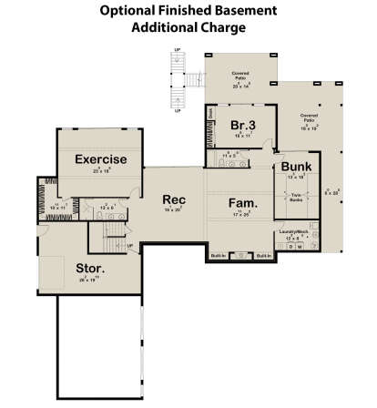 Basement for House Plan #963-00910