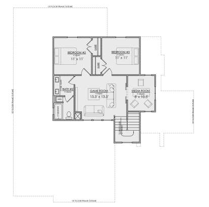 Second Floor for House Plan #7071-00018