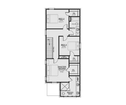 Second Floor for House Plan #7071-00019