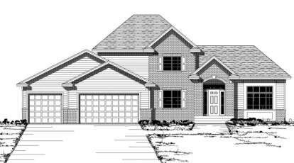 3 Bed, 2 Bath, 2450 Square Foot House Plan - #098-00096