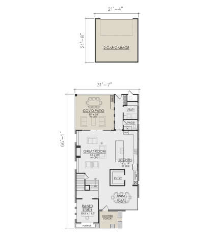 Main Floor  for House Plan #7071-00020