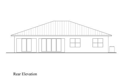 Contemporary House Plan #207-00145 Elevation Photo