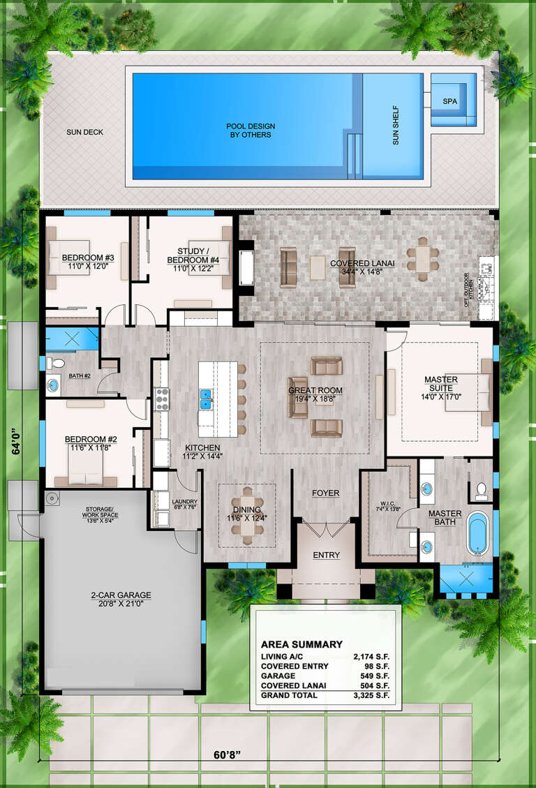 House Plan House Plan #30743 Drawing 1