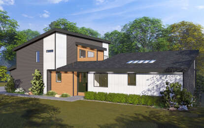 Contemporary House Plan #2802-00277 Elevation Photo