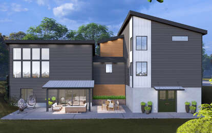 Contemporary House Plan #2802-00277 Elevation Photo