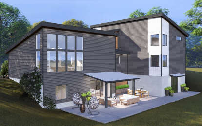 Contemporary House Plan #2802-00277 Elevation Photo