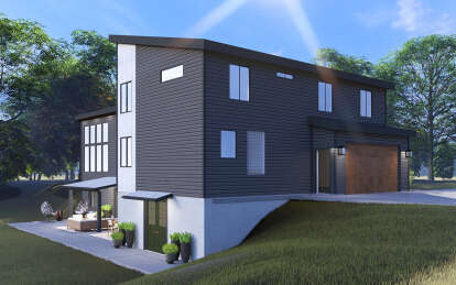 Contemporary House Plan #2802-00277 Elevation Photo