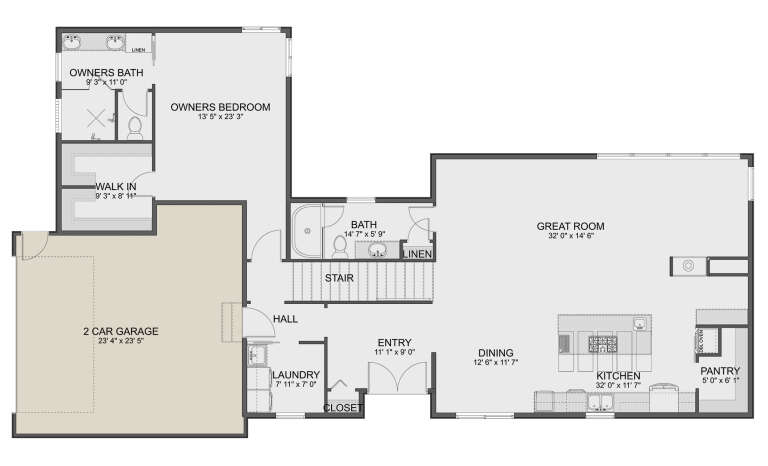 House Plan House Plan #30744 Drawing 1