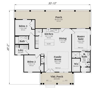 Main Floor  for House Plan #009-00394