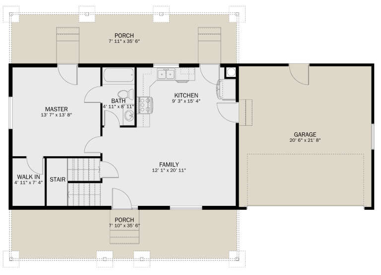 House Plan House Plan #30746 Drawing 1