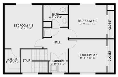 Second Floor for House Plan #2802-00278