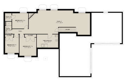 Basement for House Plan #2802-00279