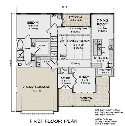 Main Floor  for House Plan #4848-00407