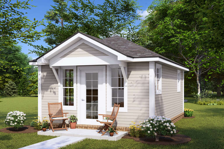 House Plan House Plan #30749 Angled Front Elevation