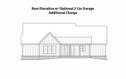 Modern Farmhouse House Plan #009-00395 Elevation Photo