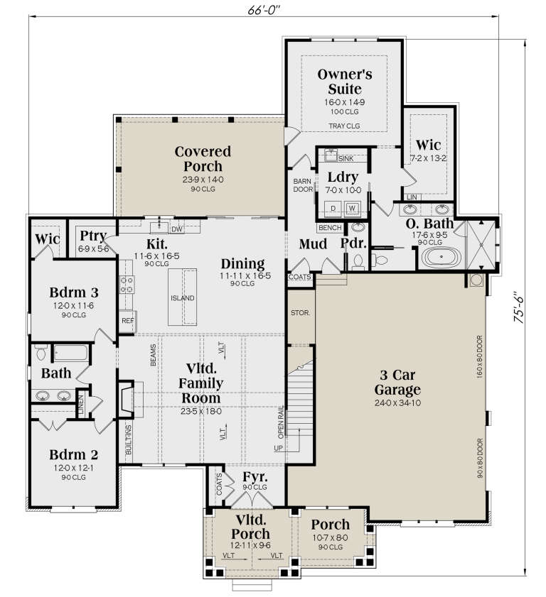 House Plan House Plan #30753 Drawing 1