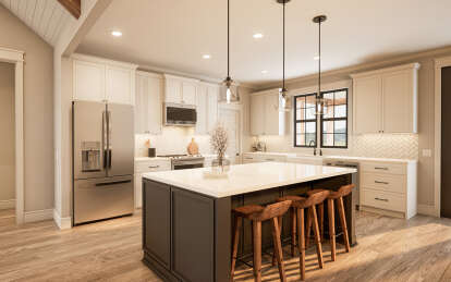 Modern Farmhouse House Plan #009-00395 Additional Photo