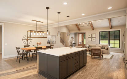 Modern Farmhouse House Plan #009-00395 Additional Photo