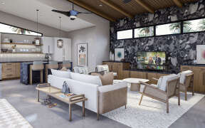 Modern Pool House Plan - 792 Square Feet, 1 Bathroom | Floor Plan #963 ...