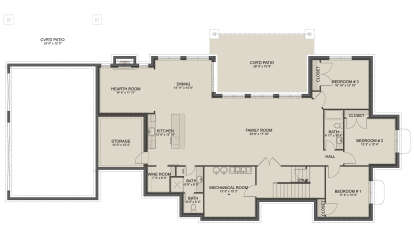 Basement for House Plan #2802-00280