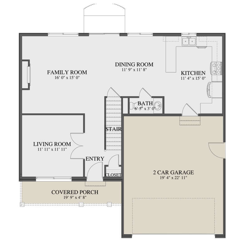 House Plan House Plan #30767 Drawing 1