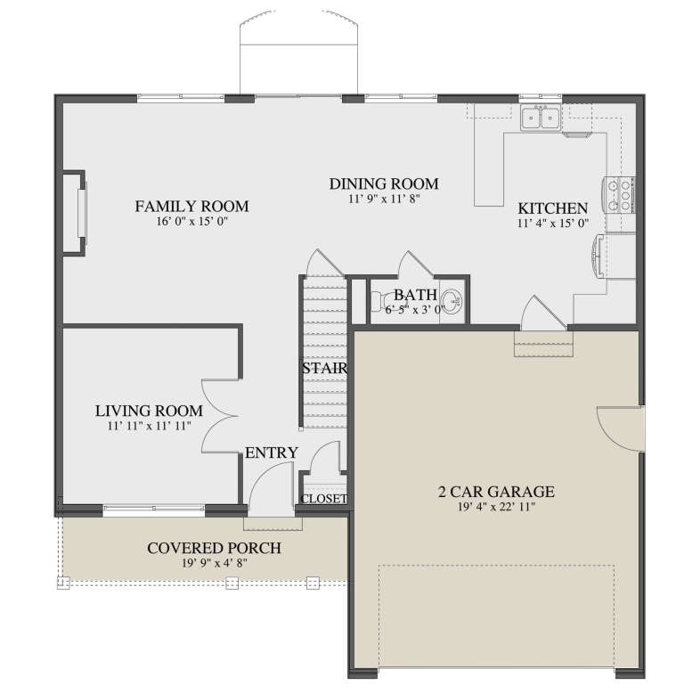 House Plan House Plan #30767 Drawing 1