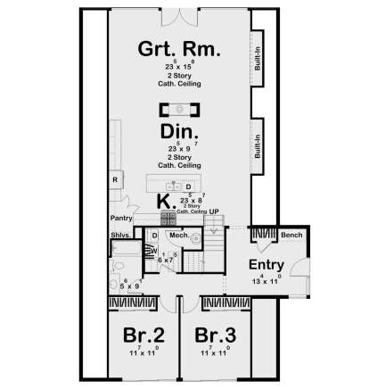 Main Floor  for House Plan #963-00923