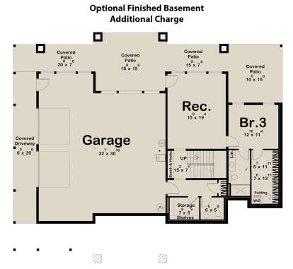 Basement for House Plan #963-00924
