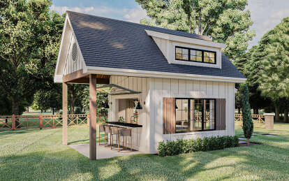 Modern Farmhouse House Plan #963-00930 Elevation Photo