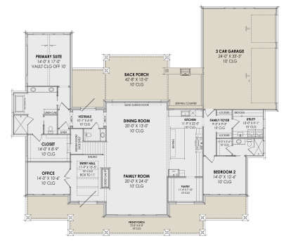 Main Floor  for House Plan #7983-00055