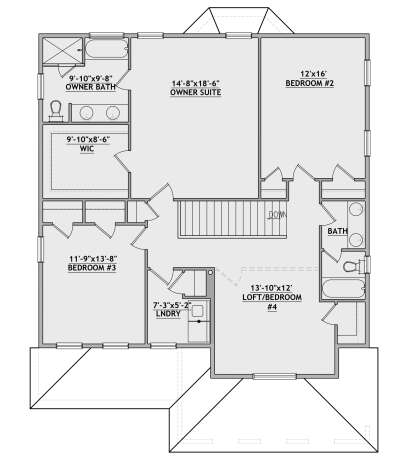 Second Floor for House Plan #8768-00146