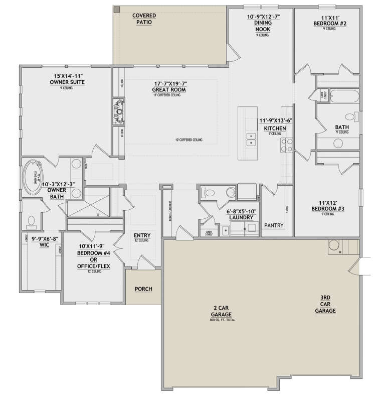 House Plan House Plan #30789 Drawing 1