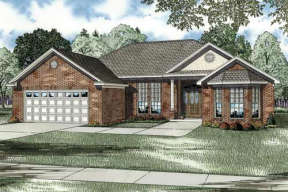 Ranch House Plan #110-00107 Elevation Photo